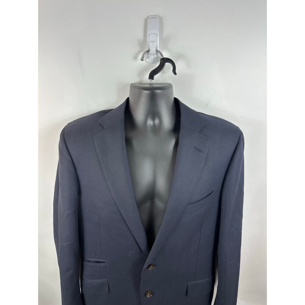 SuitSupply Navy Blue Pure Wool Sport Coat Blazer 42R Vitale Barberis Canonico - Picture 8 of 12